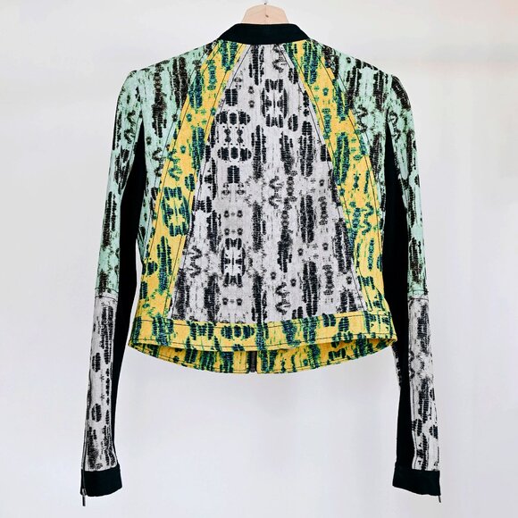 BCBGMaxAzria Multi-Color Bomber Jacket Small - Picture 3 of 8